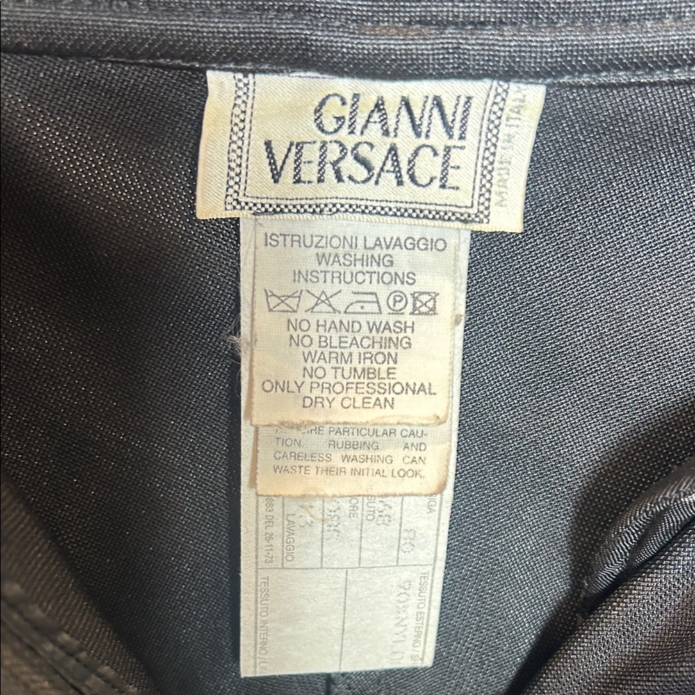Versace Black Riding Pants - Picture 6 of 6